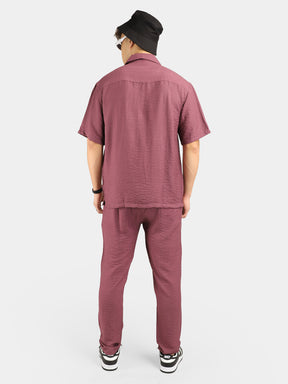 Linen Atlantica Purple Co-Ord Set