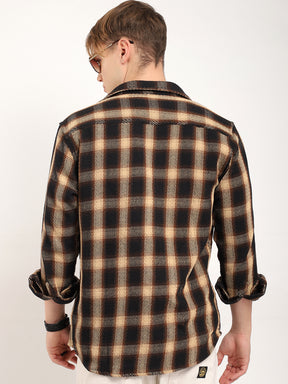 Fawn Black Check Shirt