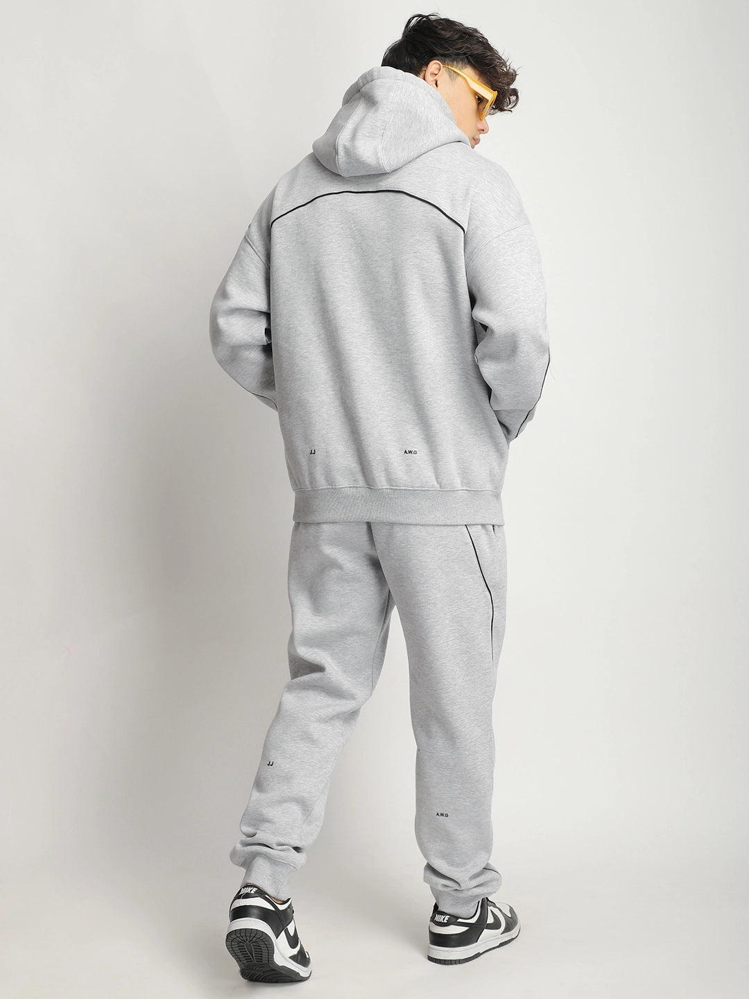 Mystic Match Fleece Grey Melange Tracksuit