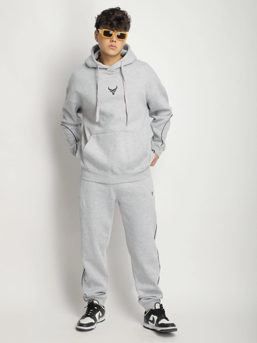 Mystic Match Fleece Grey Melange Tracksuit