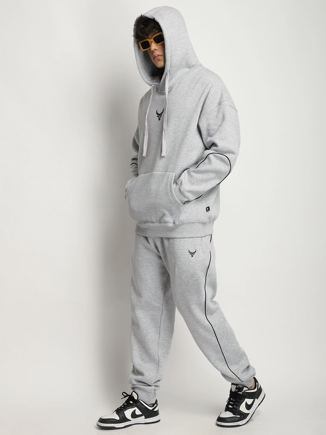 Mystic Match Fleece Grey Melange Tracksuit