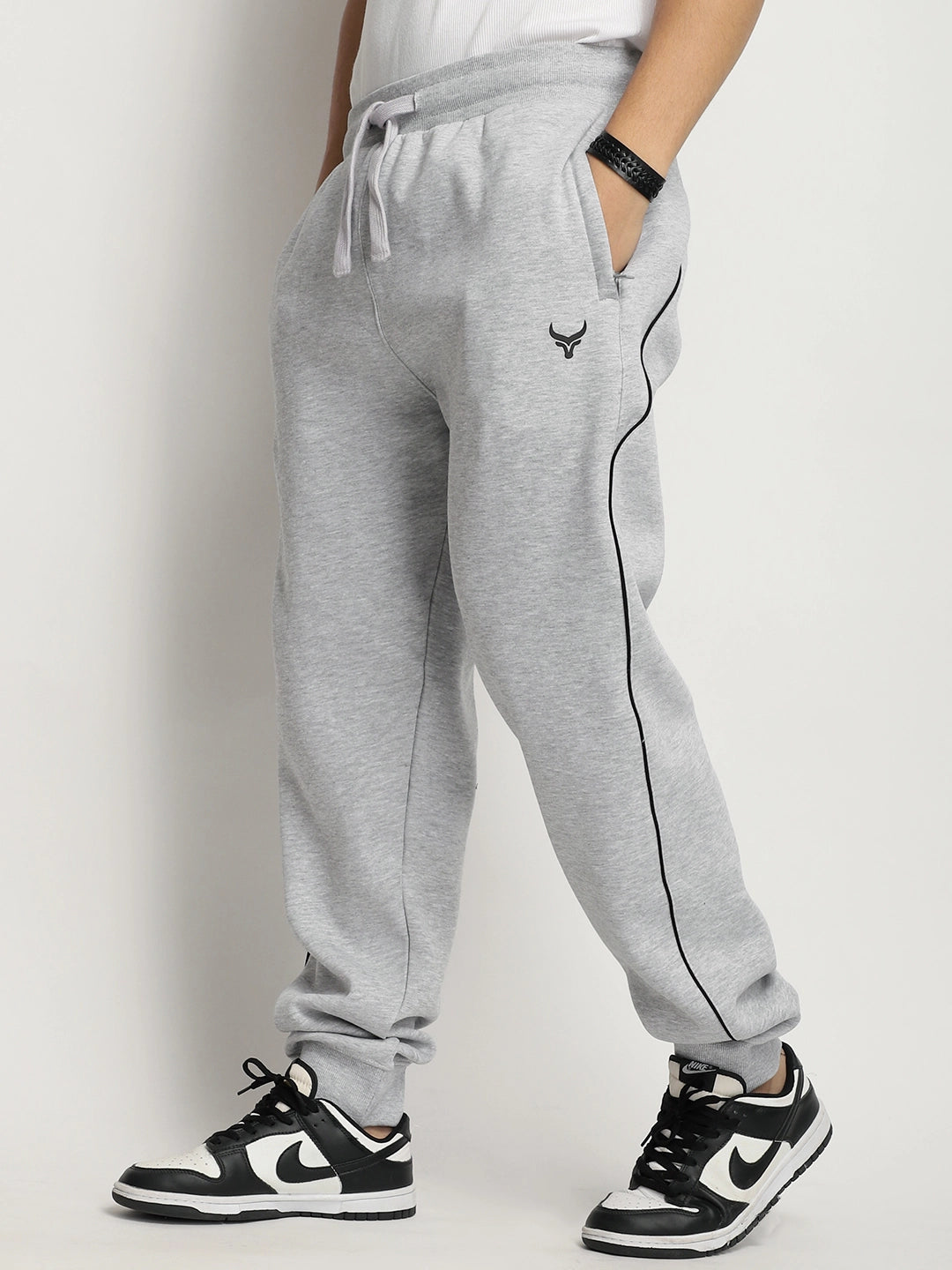 Mystic Match Fleece Grey Melange Tracksuit