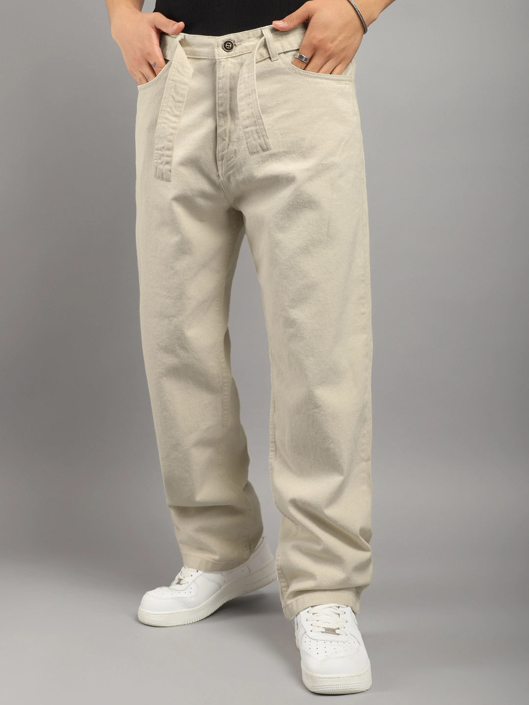 Oxford Outfitter Light Beige Denim Cargo