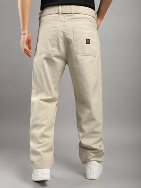 Oxford Outfitter Light Beige Denim Cargo