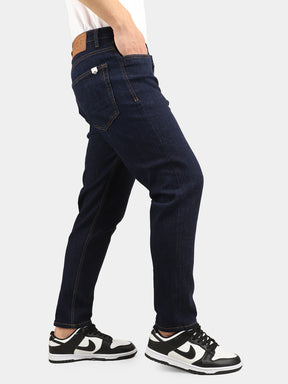 Blue Couture Raw Ankle Fit Denim Jeans