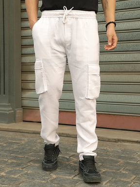 FLEX WHITE COTTON CARGO