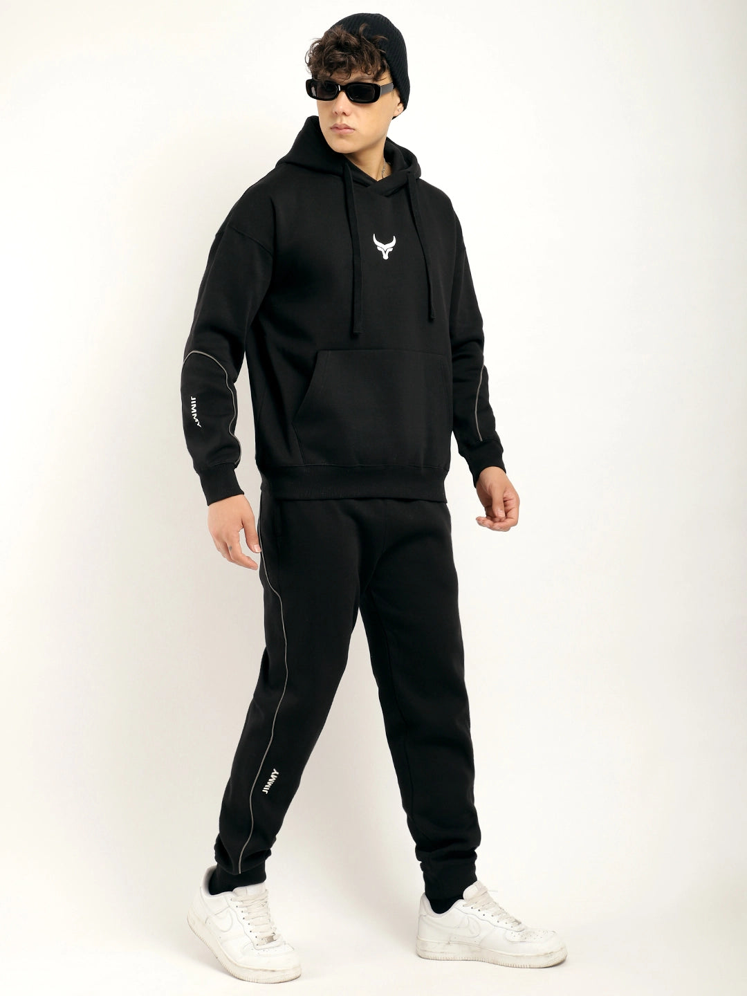 Fleece Black Tracksuit