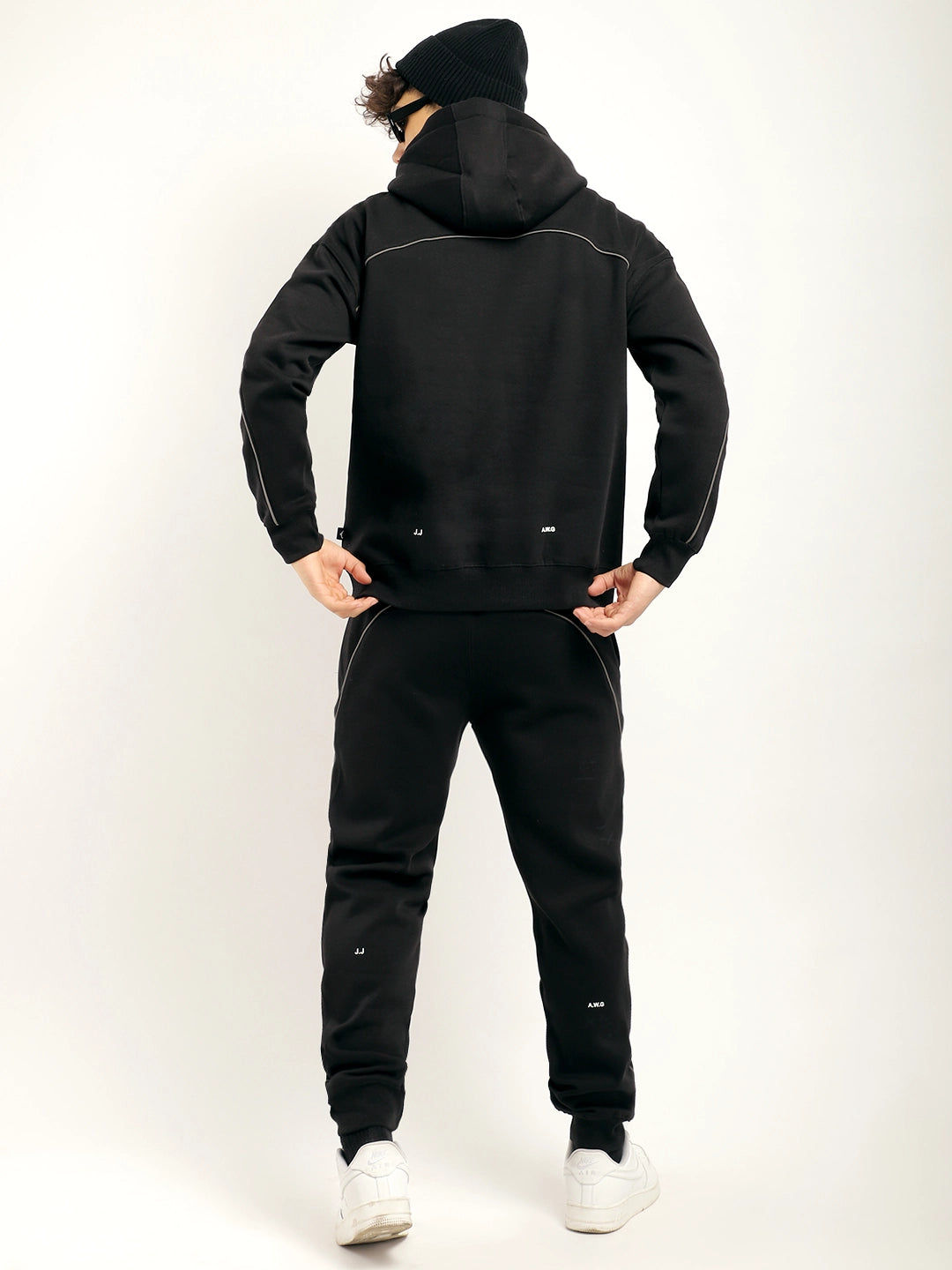Fleece Black Tracksuit
