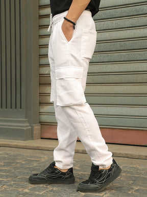 FLEX WHITE COTTON CARGO