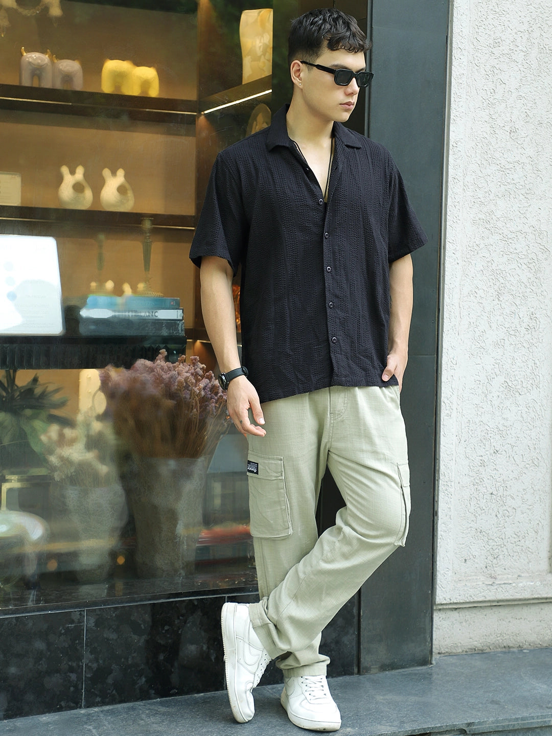 Desert Light Olive Linen Cargo