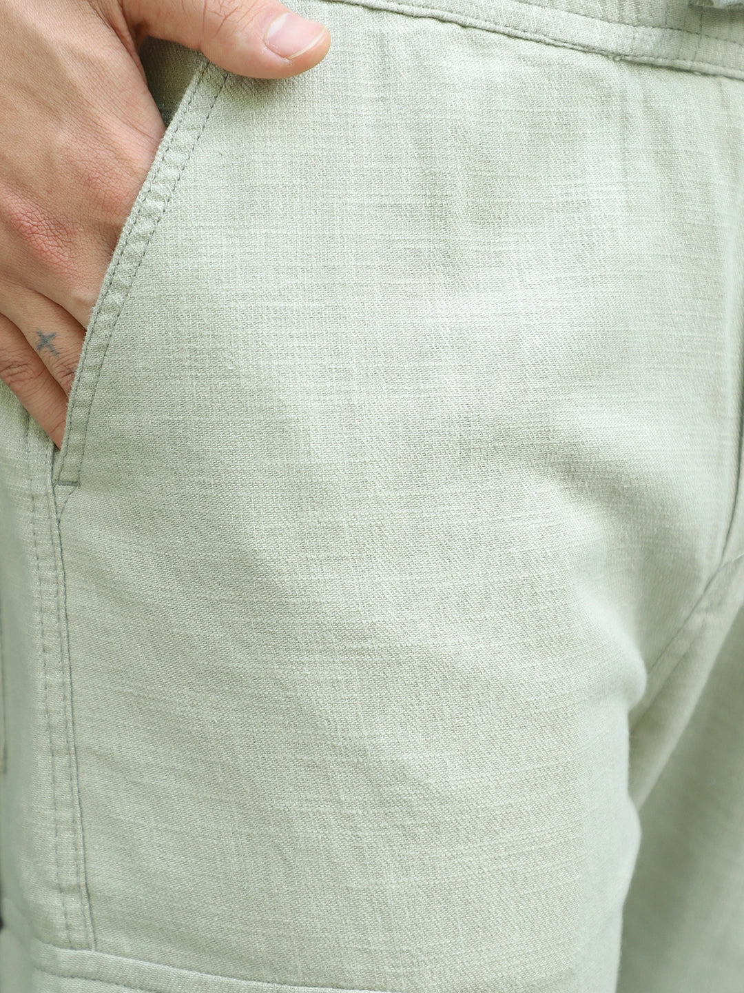 Desert Light Olive Linen Cargo
