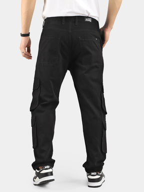 Black Baggy Fit Warrior Cargo