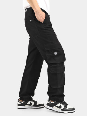 Black Baggy Fit Warrior Cargo