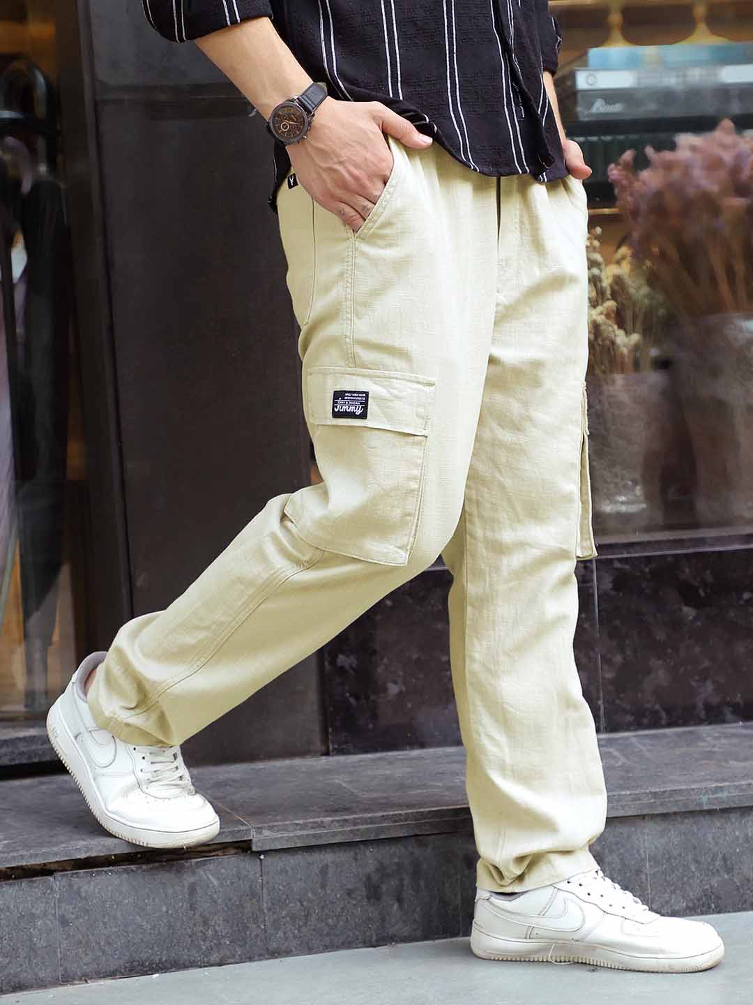 Desert Cream Linen Cargo