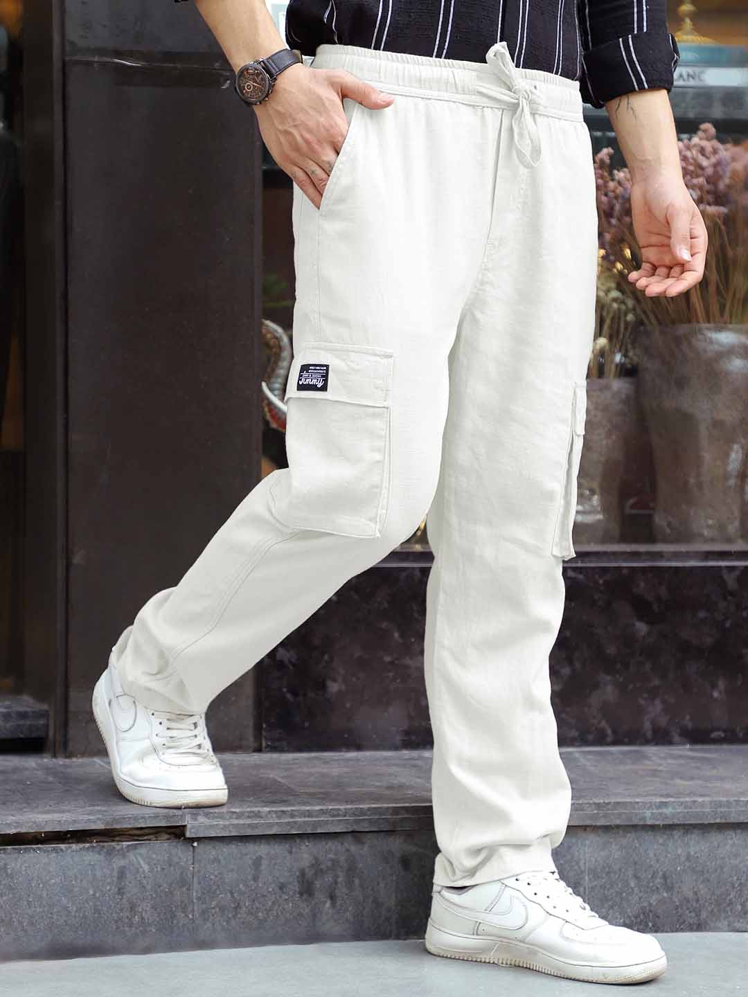 Desert White Linen Cargo