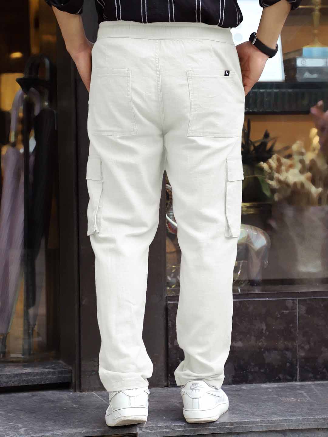 Desert White Linen Cargo