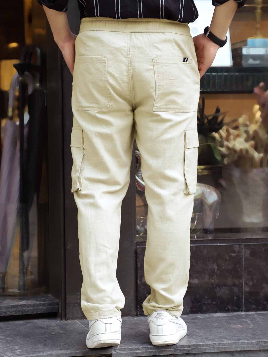 Desert Cream Linen Cargo