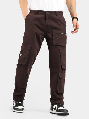 Coffee Baggy Fit Warrior Cotton Cargo