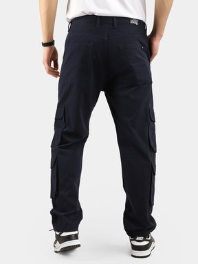 Navy Blue Baggy Fit Warrior Cargo