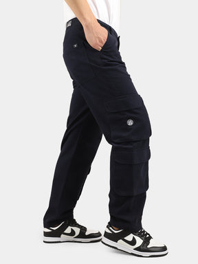 Navy Blue Baggy Fit Warrior Cargo