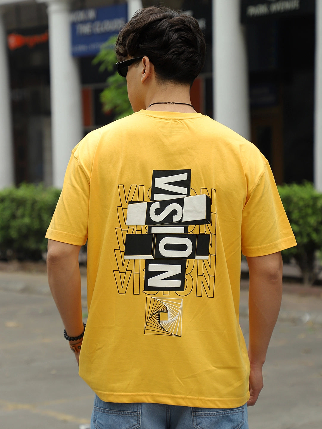 Vision Oversized Yellow T-Shirt