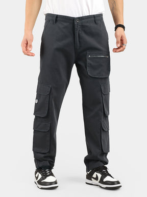 Dark Grey Baggy Fit Warrior Cargo