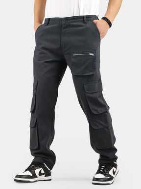 Dark Grey Baggy Fit Warrior Cargo