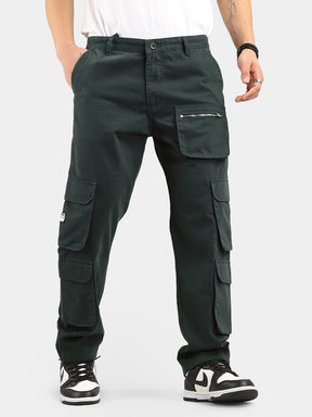 Pine Green Baggy Fit Warrior Cargo