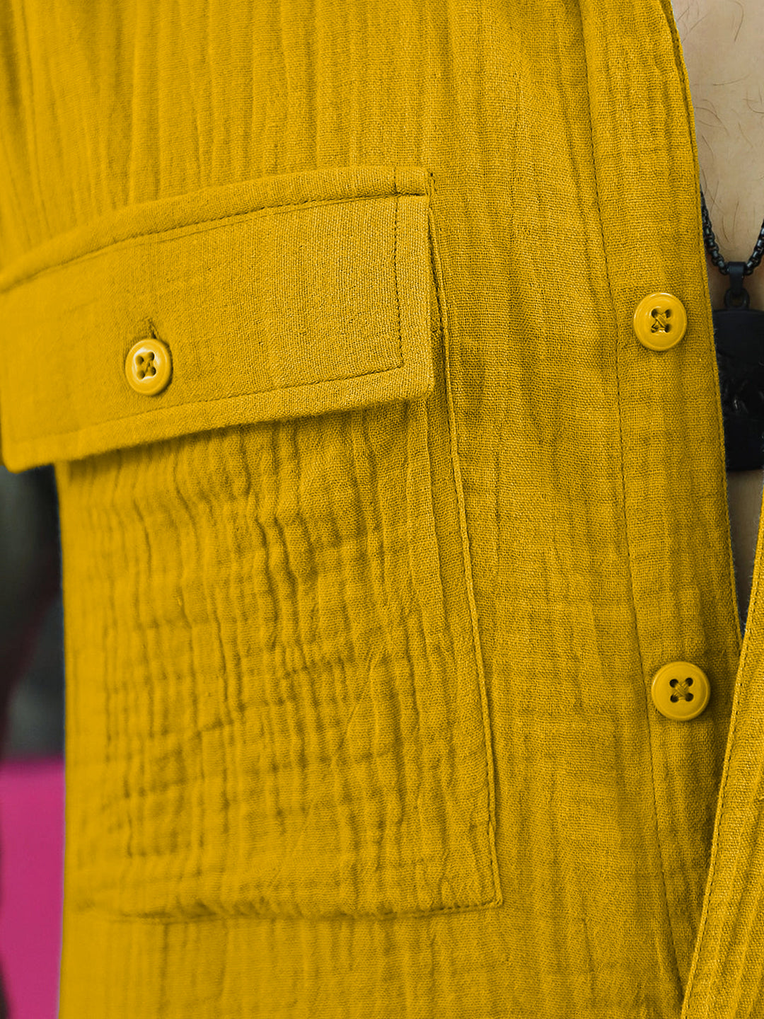 Vero Vibe Lucas Double Clothe Amber Shirt