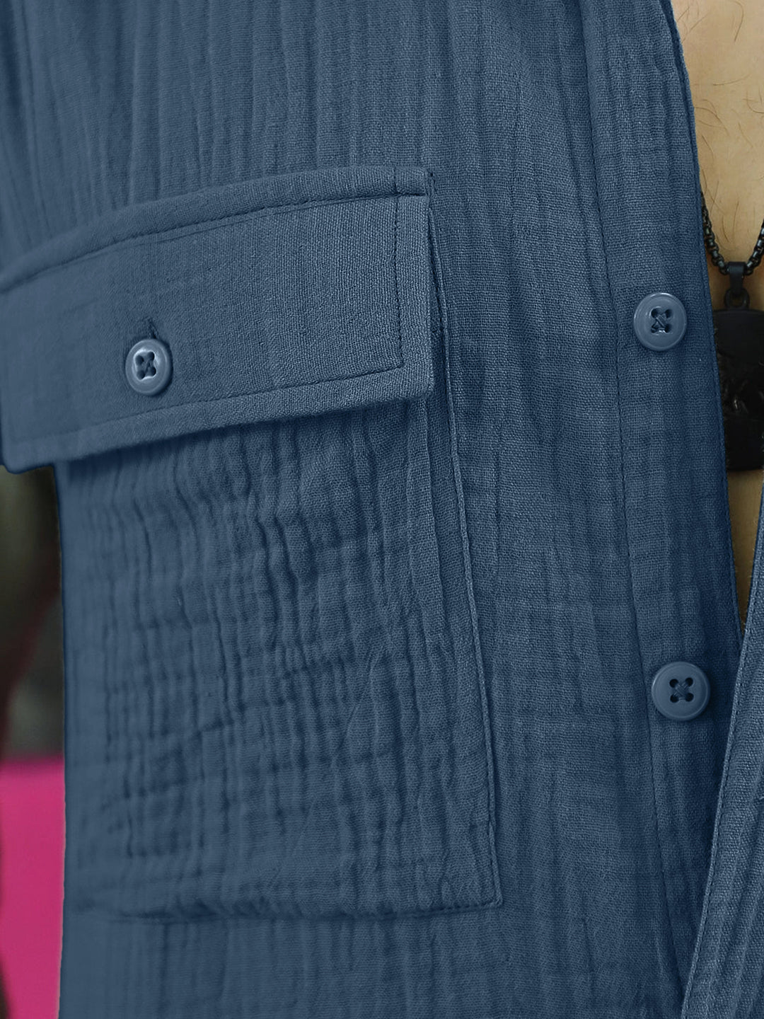 Vero Vibe Lucas Double Clothe Classic Blue Shirt