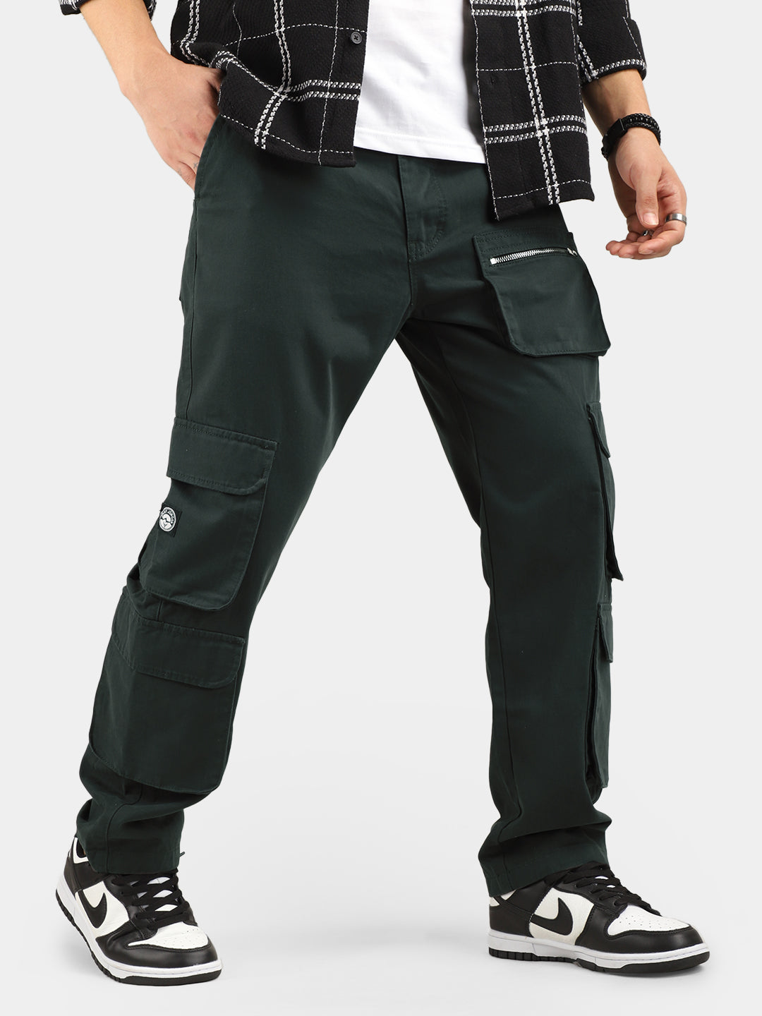 Pink Green Baggy Fit Warrior Cargo