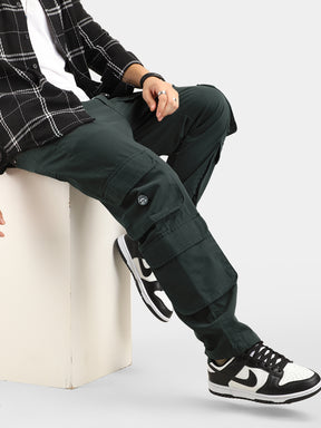 Pine Green Baggy Fit Warrior Cargo