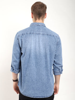 Storm Light Navy Full Sleeve Denim Shirt