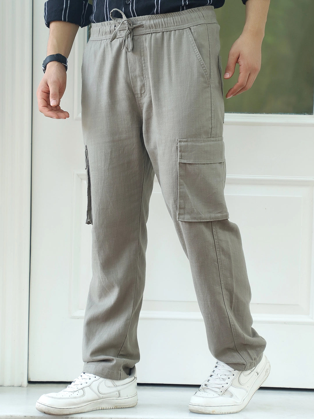 Desert Light Grey Linen Cargo