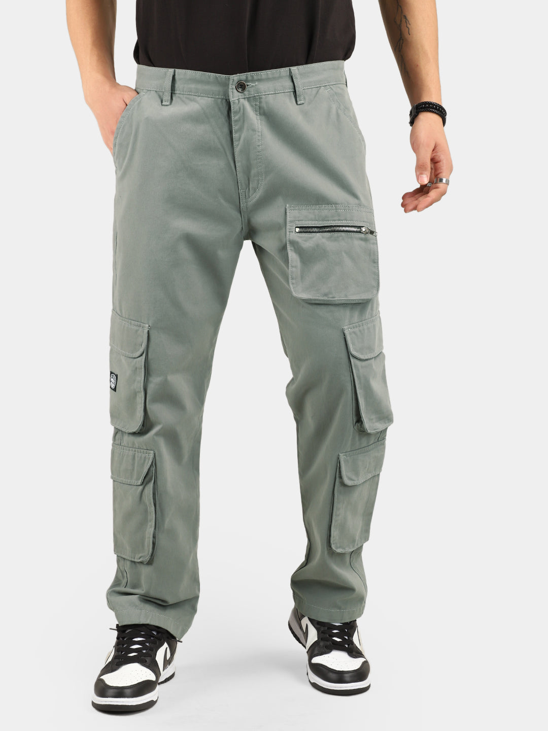 Pistachio Green Baggy Fit Warrior Cargo