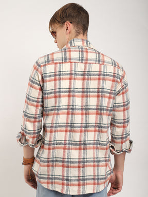 Flannel Check Shirt Men