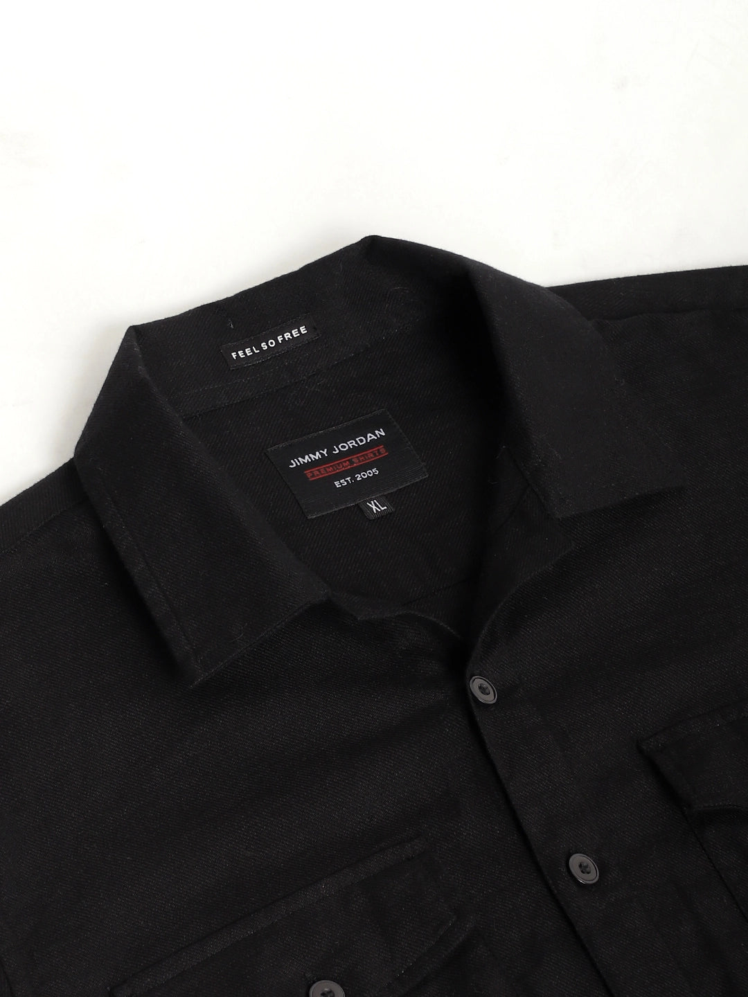 Alexei Linen Black Full Sleeve Shirt