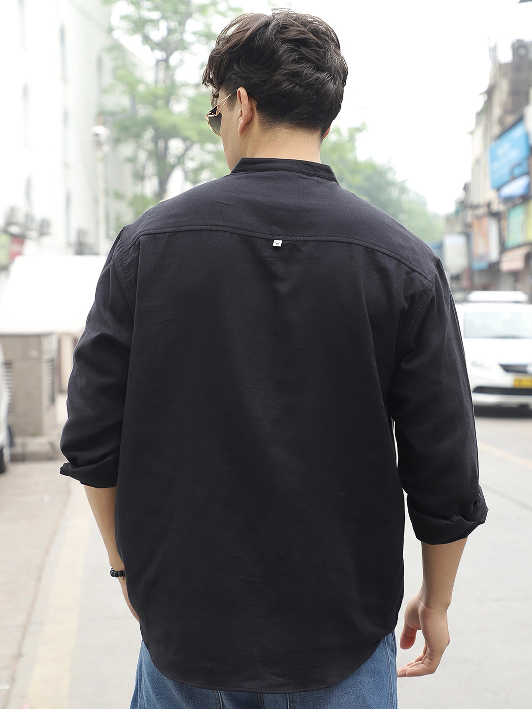 Fusion   Drift   Black Kurta