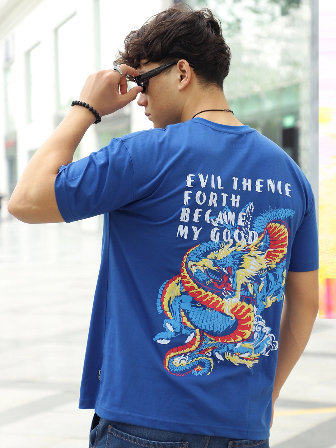 Wonder Oversized Royal Blue T-Shirt