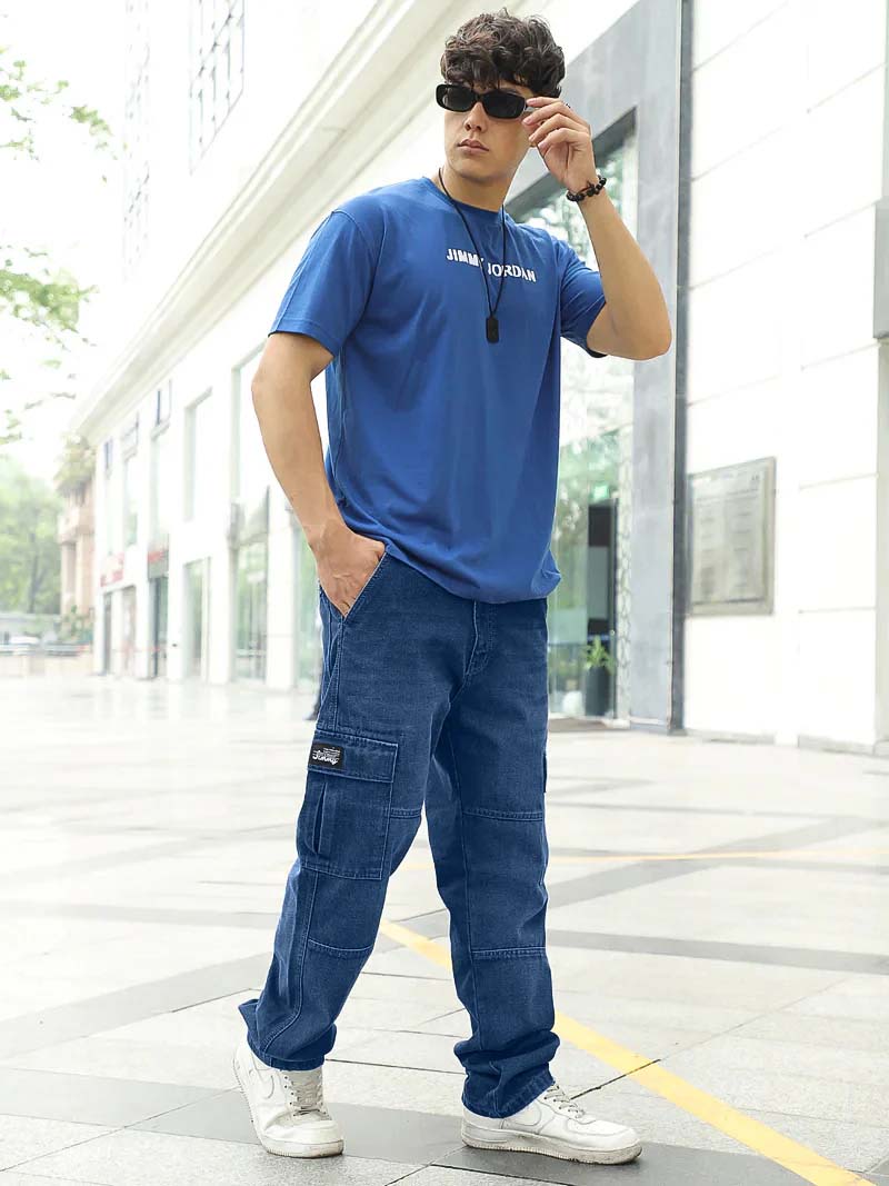 Twilight Fade Blue Denim Cargo