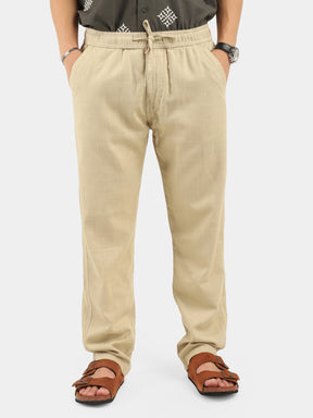 Boston Linen Dark Beige Trouser