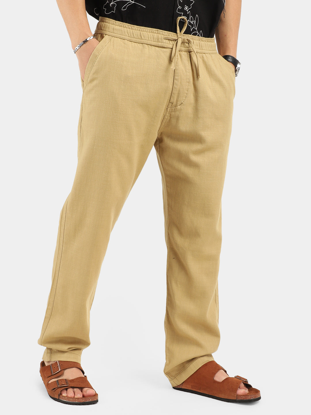 Boston Linen Yellowish Trouser