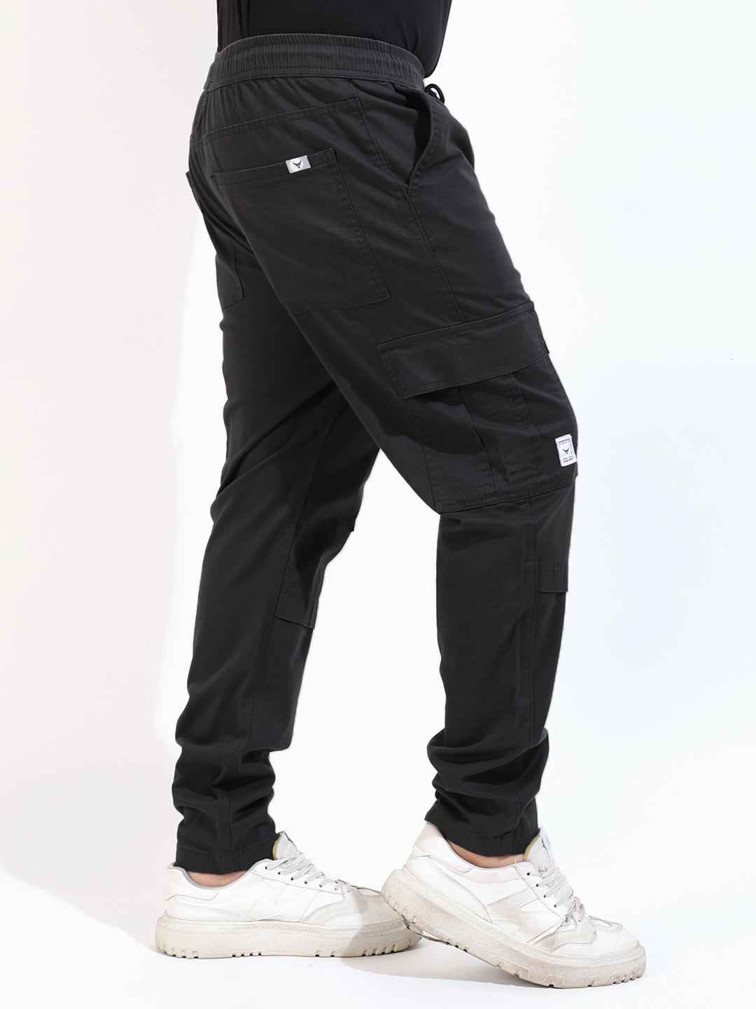Pine Green Cotton Twill Jogger Fit Cargo