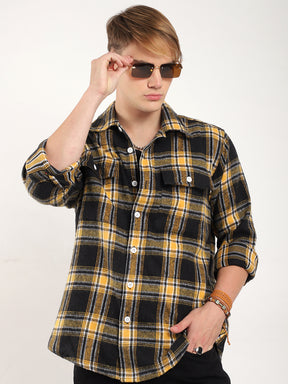 Flannel Black Check Shirt