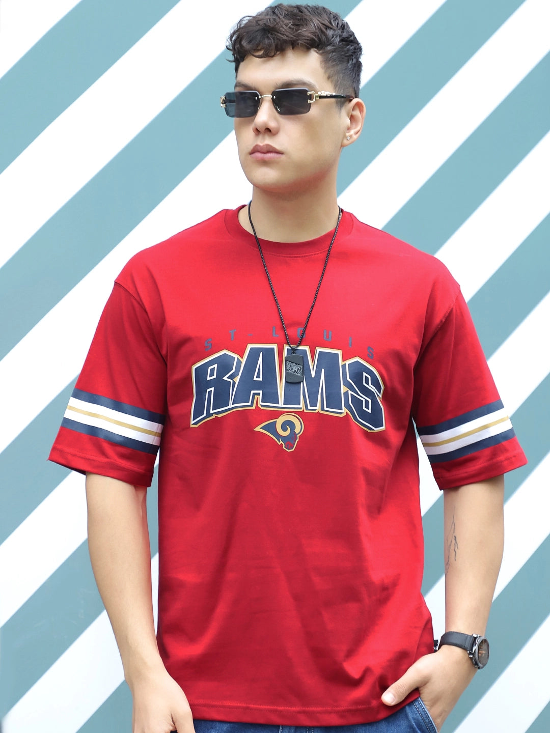 Drama Magnet Red Oversized Tee