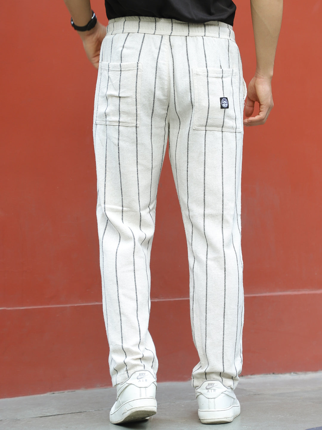 Caelor Off White Stripe Trouser