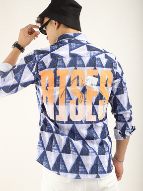 Tangle Triangle Blue Shirt