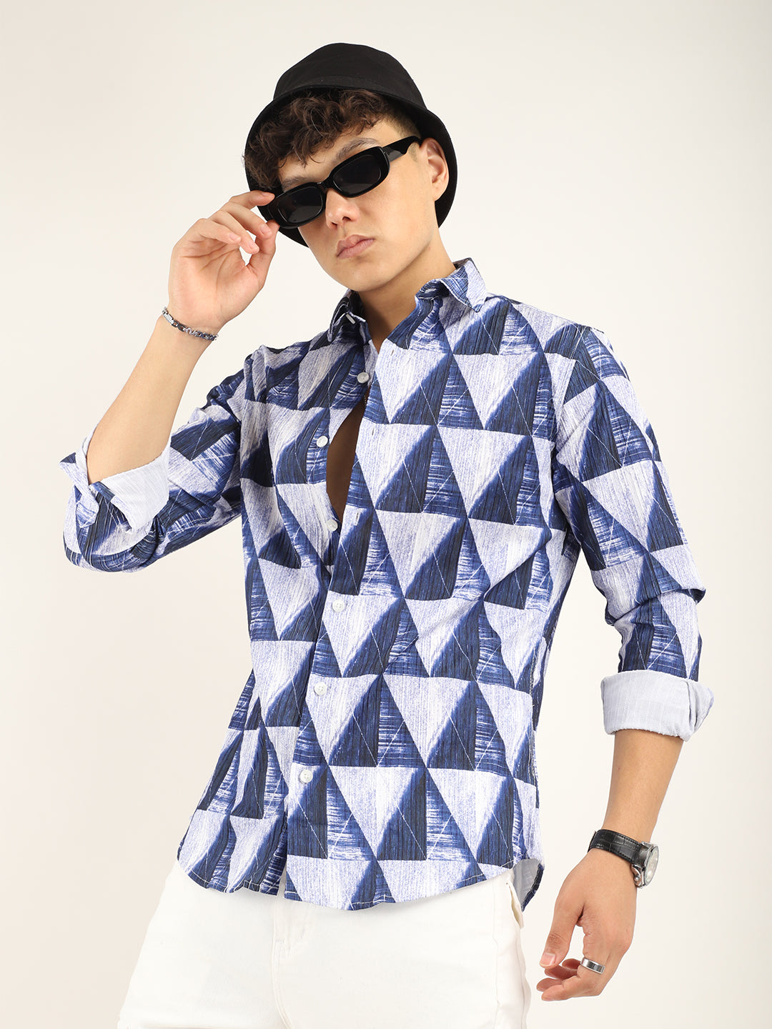 Tangle Triangle Blue Shirt