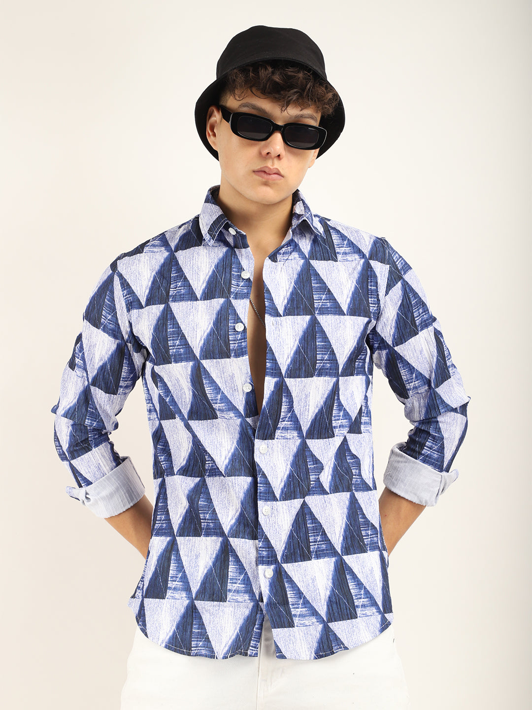 Tangle Triangle Blue Shirt