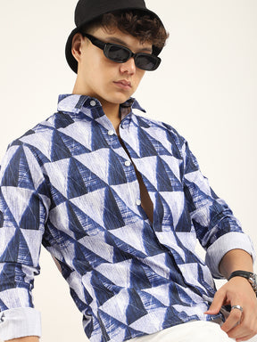 Tangle Triangle Blue Shirt